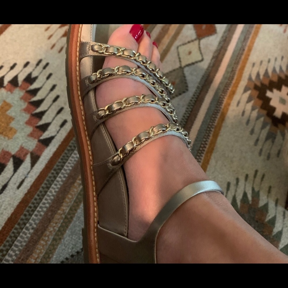 Authentic Chanel Chain Sandals - Picture 8 of 8